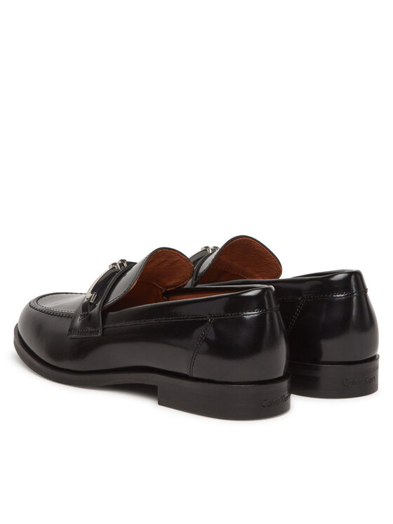 Calvin Klein Calvin Klein Półbuty Moc Loafer W/Ml - Lth HW0HW02342 Czarny