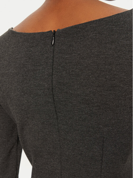 Rinascimento Rinascimento Φόρεμα καθημερινό CFC0122084003 Γκρι Regular Fit