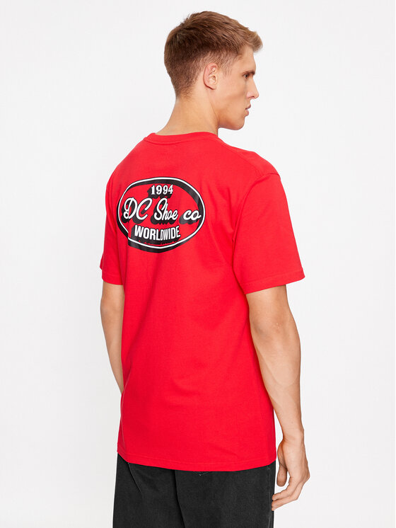 DC Shoes DC Shoes T-Shirt Truckin Tees Rqr7 ADYZT05284 Czerwony Regular Fit