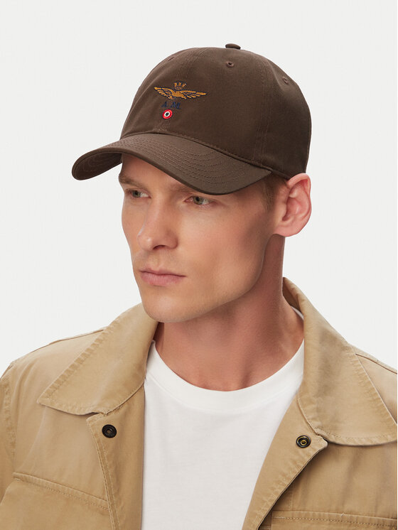 Aeronautica Militare Aeronautica Militare Шапка с козирка 261HA1246UCT02261 Тъмнокафяв