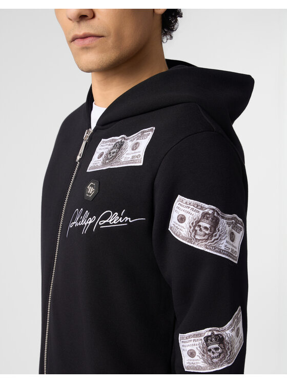 PHILIPP PLEIN PHILIPP PLEIN Mikina 31091 Černá Athletic Fit