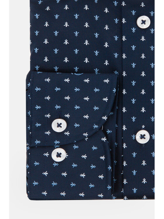 Lancerto Lancerto Koszula Diana 2 KO073121000004 Granatowy Slim Fit