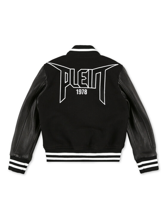 PHILIPP PLEIN PHILIPP PLEIN Kožená bunda 5613 Černá Comfort Fit