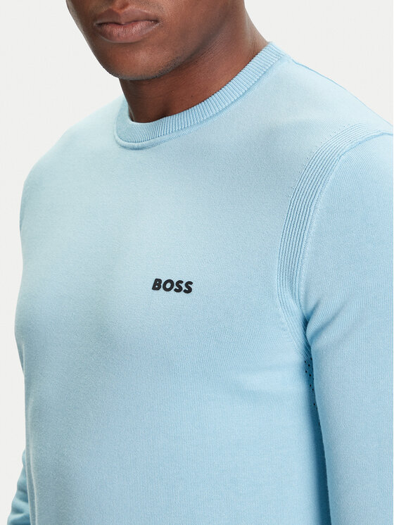 BOSS BOSS Pulover K_Ever-X 50541940 Albastru celest Regular Fit