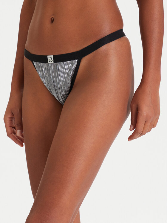 HUGO HUGO Stringi Plisse 50549896 Sudraba