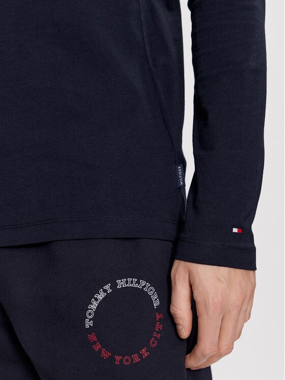Tommy Hilfiger Tommy Hilfiger Longsleeve MW0MW32620 Blu scuro Slim Fit