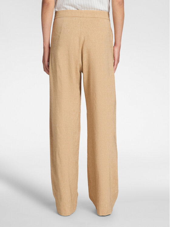 Elena Mirò Elena Mirò Pantaloni di tessuto P014P000462N012 Crema Regular Fit