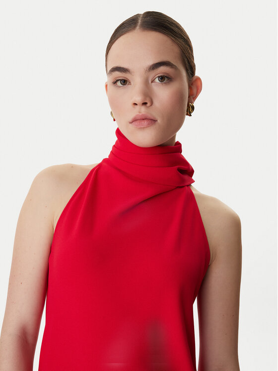 Marella Marella Коктейлна рокля Ninfee 2613221083 Червен Regular Fit