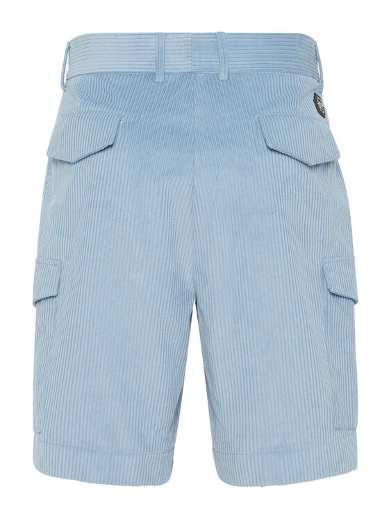 PHILIPP PLEIN PHILIPP PLEIN Szorty materiałowe 24231 Niebieski jasny Regular Fit