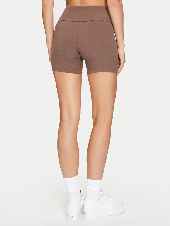 adidas adidas Sportovní kraťasy Lounge IY6742 Hnědá Slim Fit