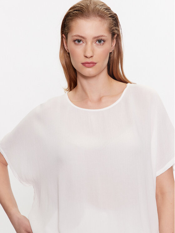 Kaffe Kaffe Blusa Amber 10500781 Bianco Loose Fit