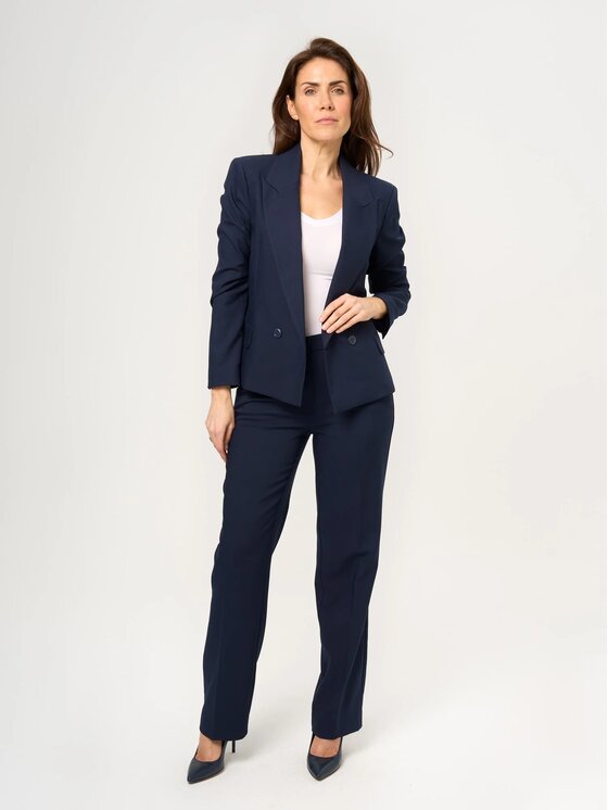 Willsoor Willsoor Marynarka 68256 Granatowy Regular Fit