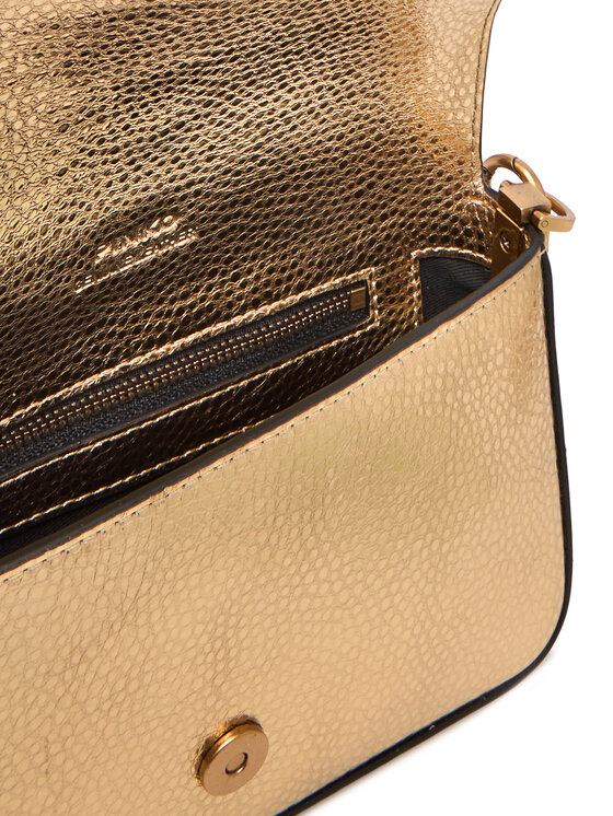 PINKO PINKO Handtasche Love One Slouchy Baby AI 25-26 PCPL 105353 A2WD Goldfarben