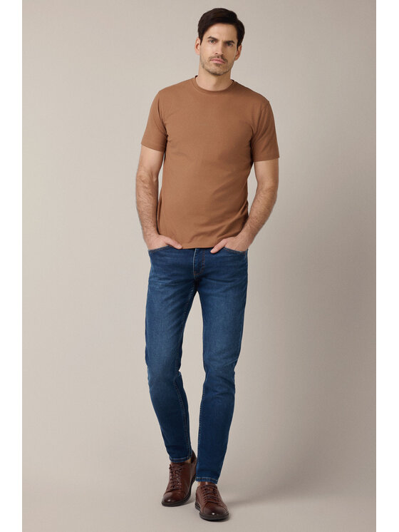 Lancerto Lancerto Spodnie materiałowe Arturo SP113225000009 Granatowy Regular Fit