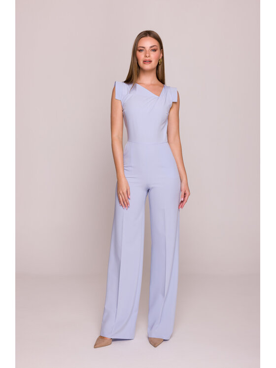 Stylove Stylove Kombinezon S407 Błękitny A-Line Fit