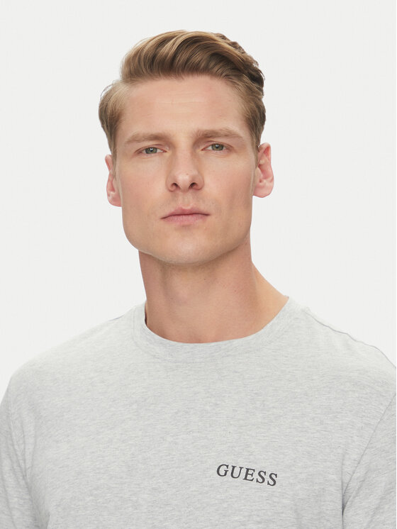 Guess Guess T-Shirt U4BM03 KCAM1 Szary Regular Fit