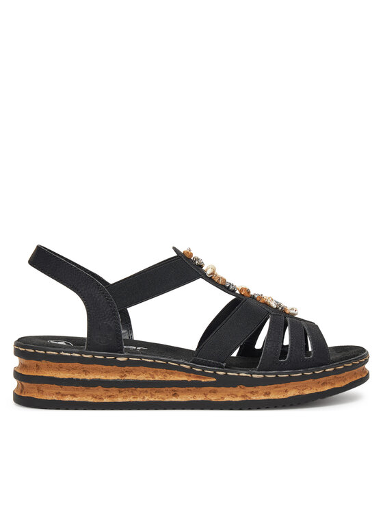 Rieker Rieker Sandalen 62949-00 Schwarz