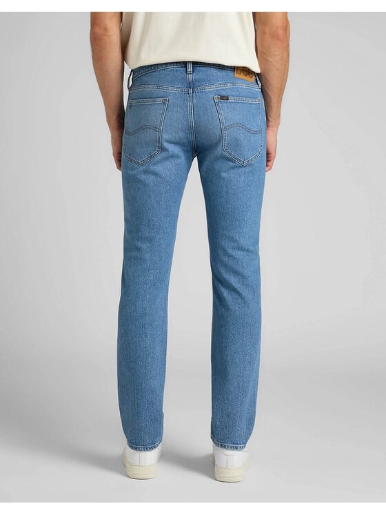 Lee Lee Jeansy DAREN ZIP FLY Niebieski Straight Fit
