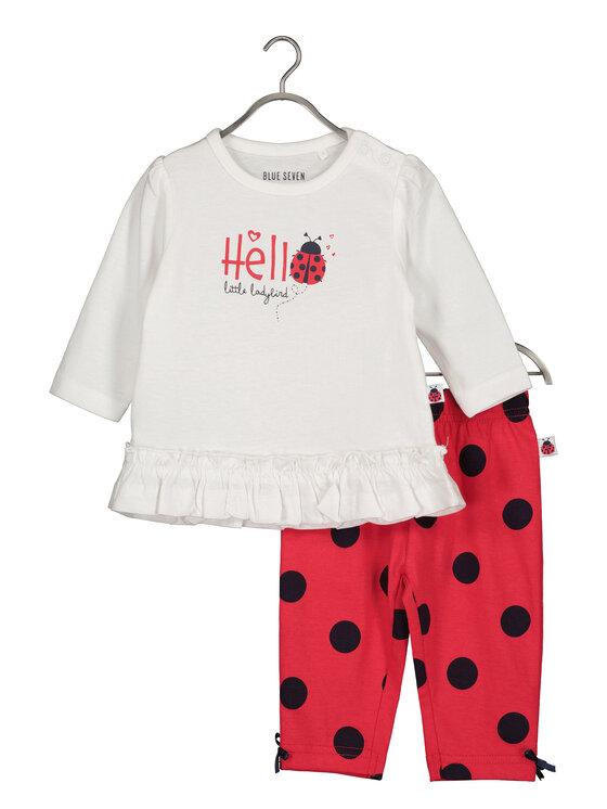 Blue Seven Blue Seven Set Bluse und Leggings 422172 X Rot Regular Fit