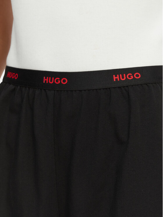 HUGO HUGO Kratke pidžama hlače 50555600 Crna Regular Fit