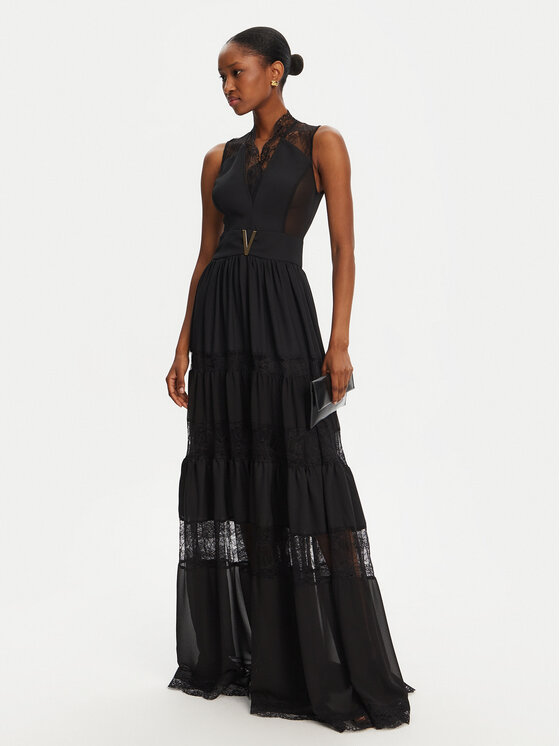 Babylon Babylon Večerna obleka EL0740 Črna Regular Fit