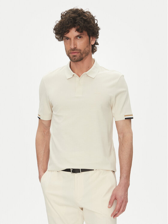 BOSS BOSS Polokošeľa Parlay 147 50467113 Écru Regular Fit