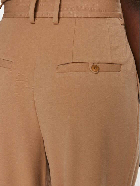 STAUD STAUD Pantaloni palazzo Luisa 561-6278 Bej Wide Leg