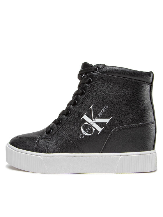 Calvin Klein Jeans Calvin Klein Jeans Sneakers Hidden Wedge Cupsole Laceup YW0YW00771 Nero