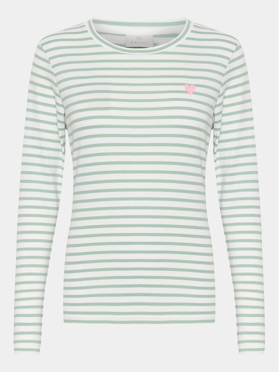 Kaffe Kaffe Bluzka Liddy 10502821 Zielony Regular Fit