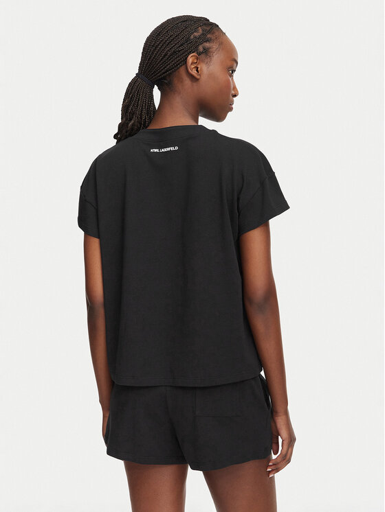KARL LAGERFELD KARL LAGERFELD Піжама B2W45005 Чорний Regular Fit
