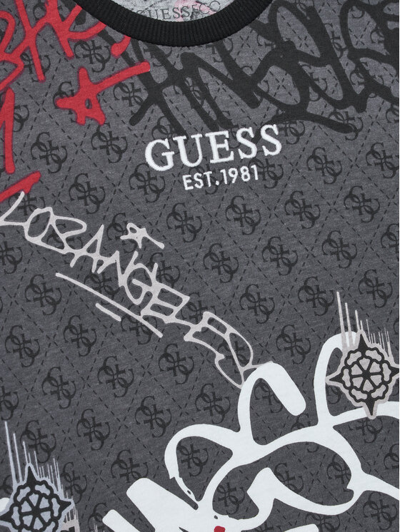 Guess Guess Tričko L5BI07 I3Z14 Sivá Regular Fit