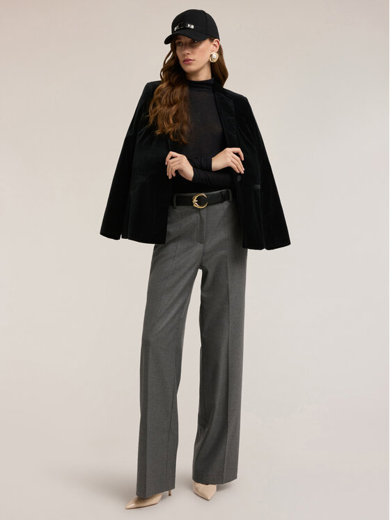 Motivi Motivi Pantaloni di tessuto P255Q704477N013 Grigio Regular Fit