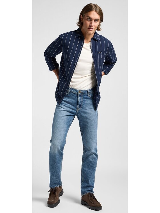 Lee Lee Koszula Mercantile Shirt Niebieski Relaxed Fit