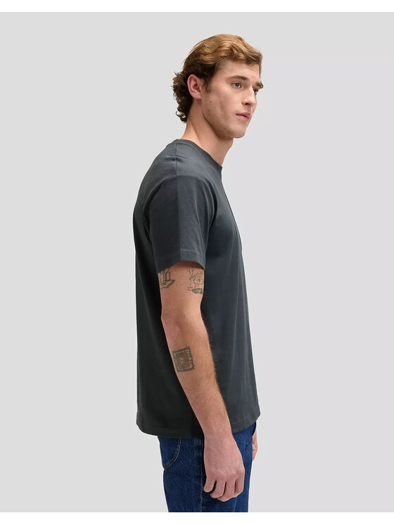 Lee Lee T-Shirt FLAG TEE Czarny Regular Fit