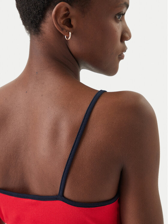 Tommy Jeans Tommy Jeans Kleid für den Alltag DW0DW22335 Rot Slim Fit