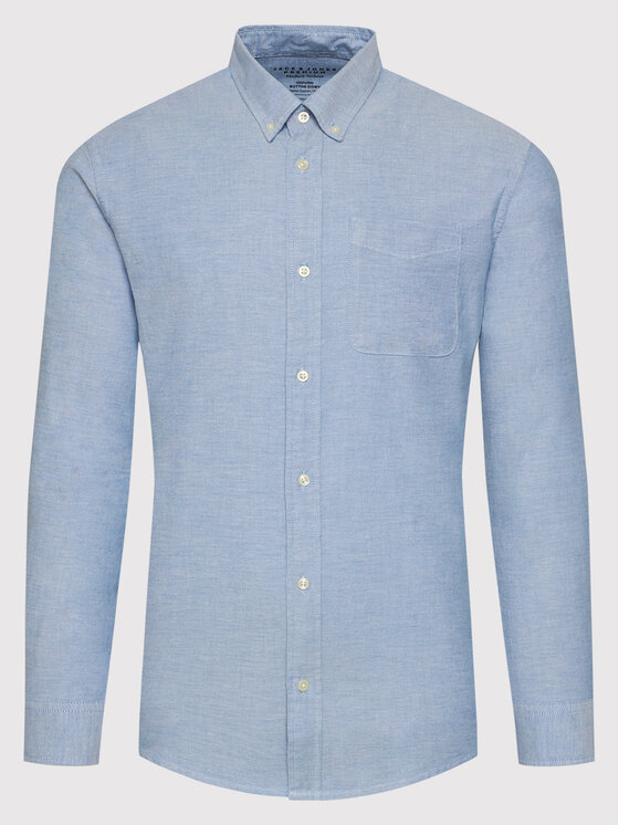 Jack & Jones Jack & Jones Marškiniai Brook Oxford 12192150 Mėlyna Slim Fit