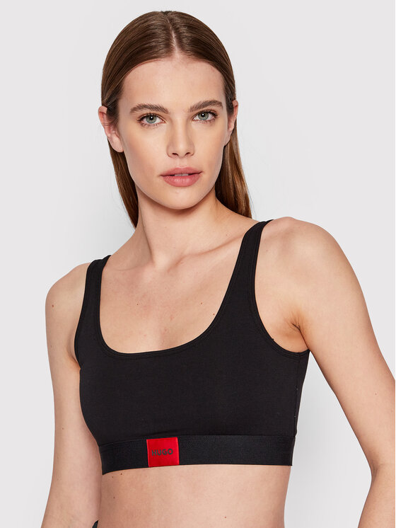 HUGO Hugo Krūšturis-tops Red Label 50469652 Melns