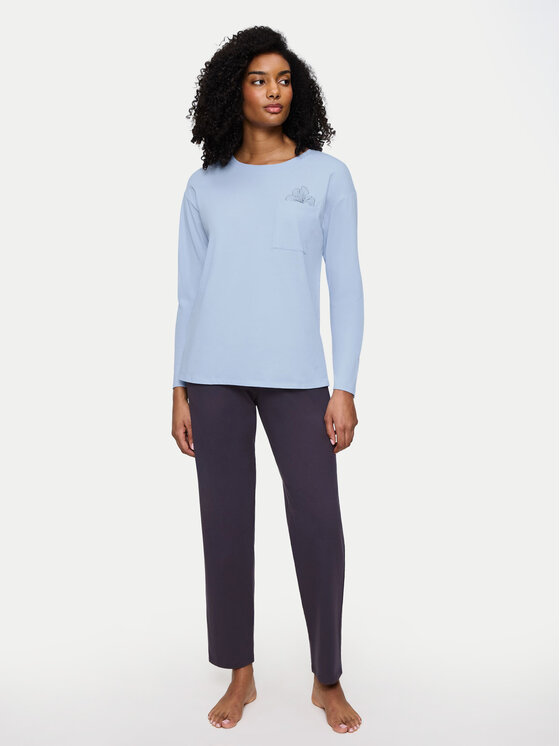 Triumph Triumph Pyžamo 10225065 Modrá Regular Fit