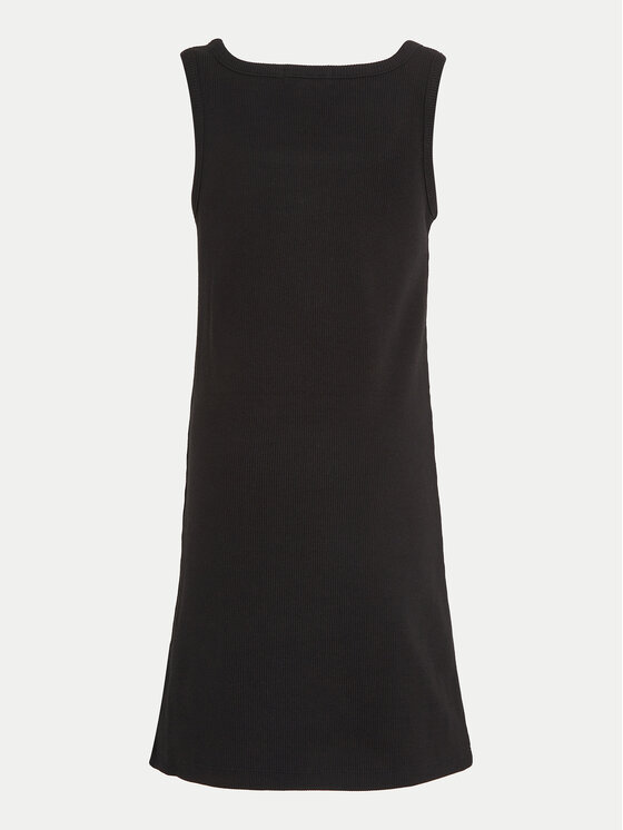 Calvin Klein Jeans Calvin Klein Jeans Sommerkleid Badge IG0IG02471 Schwarz Regular Fit