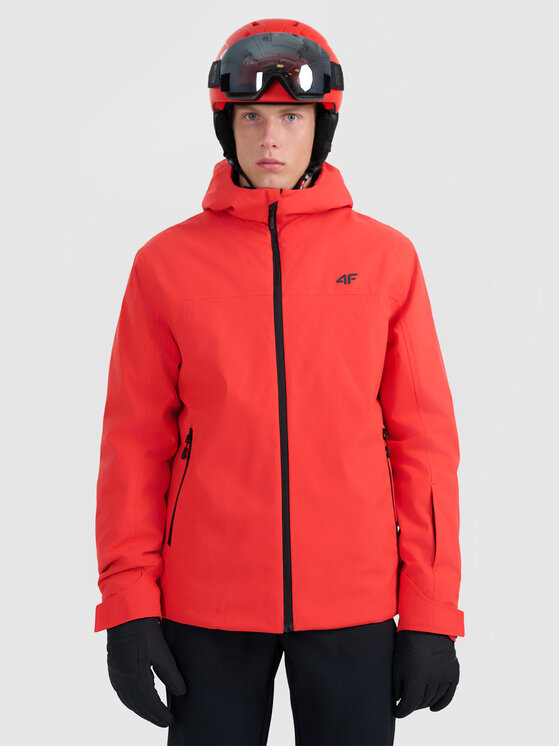 4F 4F Kurtka narciarska SKIWEAR Czerwony Regular Fit