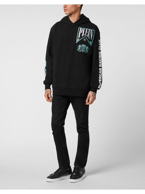 PHILIPP PLEIN PHILIPP PLEIN Bluza 22635 Czarny Regular Fit