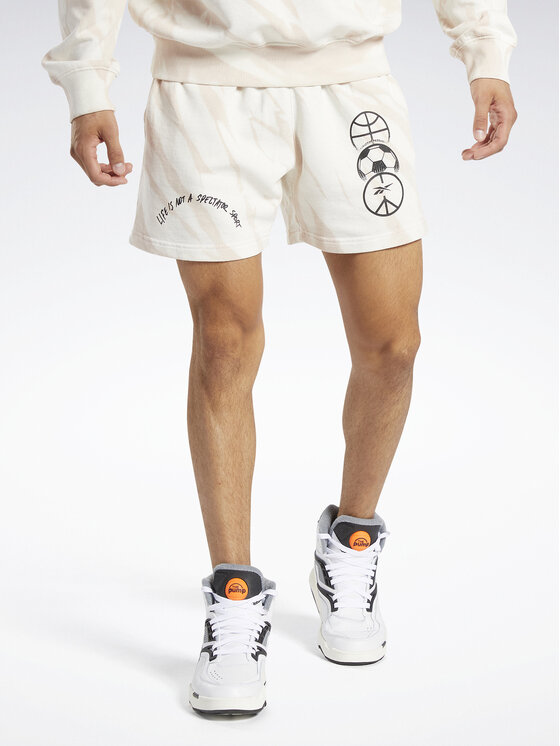 Reebok Short de sport Classics Block Party Shorts HT8180 Blanc Modivo