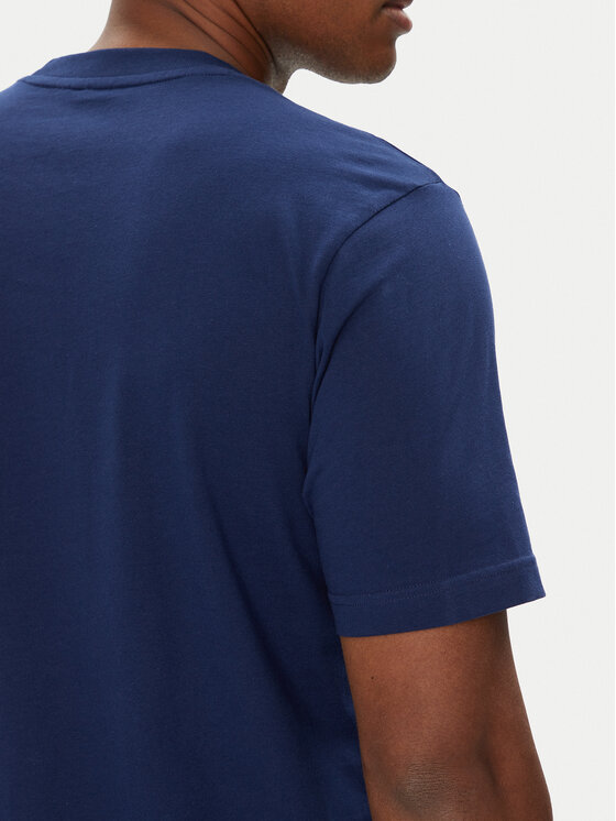 adidas adidas Marškinėliai Essentials Small Logo JF1093 Tamsiai mėlyna Regular Fit