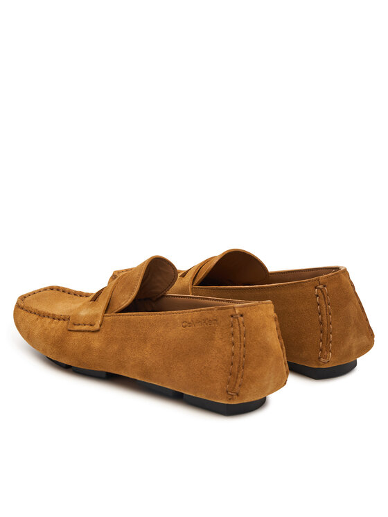 Calvin Klein Calvin Klein Mocassini Square Driver Suede HW0HW02844 Marrone