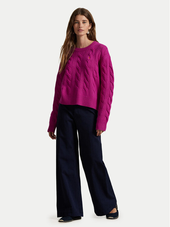 Polo Ralph Lauren Polo Ralph Lauren Sweter 211A91216001 Różowy Straight Fit