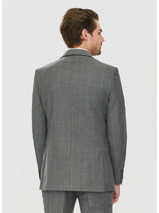 Pako Lorente Pako Lorente Marynarka P24SF-3G-007 Szary Super Slim Fit