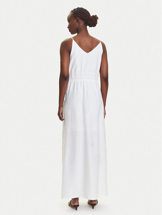 YAS YAS Sukienka letnia Dazly 26037101 Biały Regular Fit