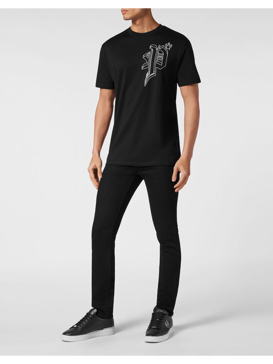 PHILIPP PLEIN PHILIPP PLEIN T-Shirt 9939 Czarny Regular Fit