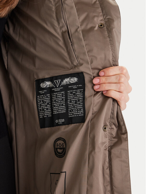 Guess Guess Пуховик W5BL30 W2802 Хакі Regular Fit