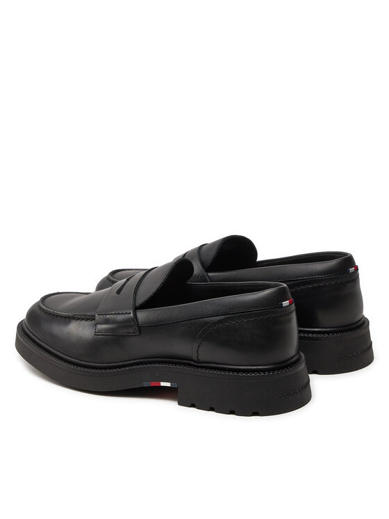 Tommy Hilfiger Tommy Hilfiger Лофери Comfort Lwt Lth Loafer FM0FM05089 Чорний